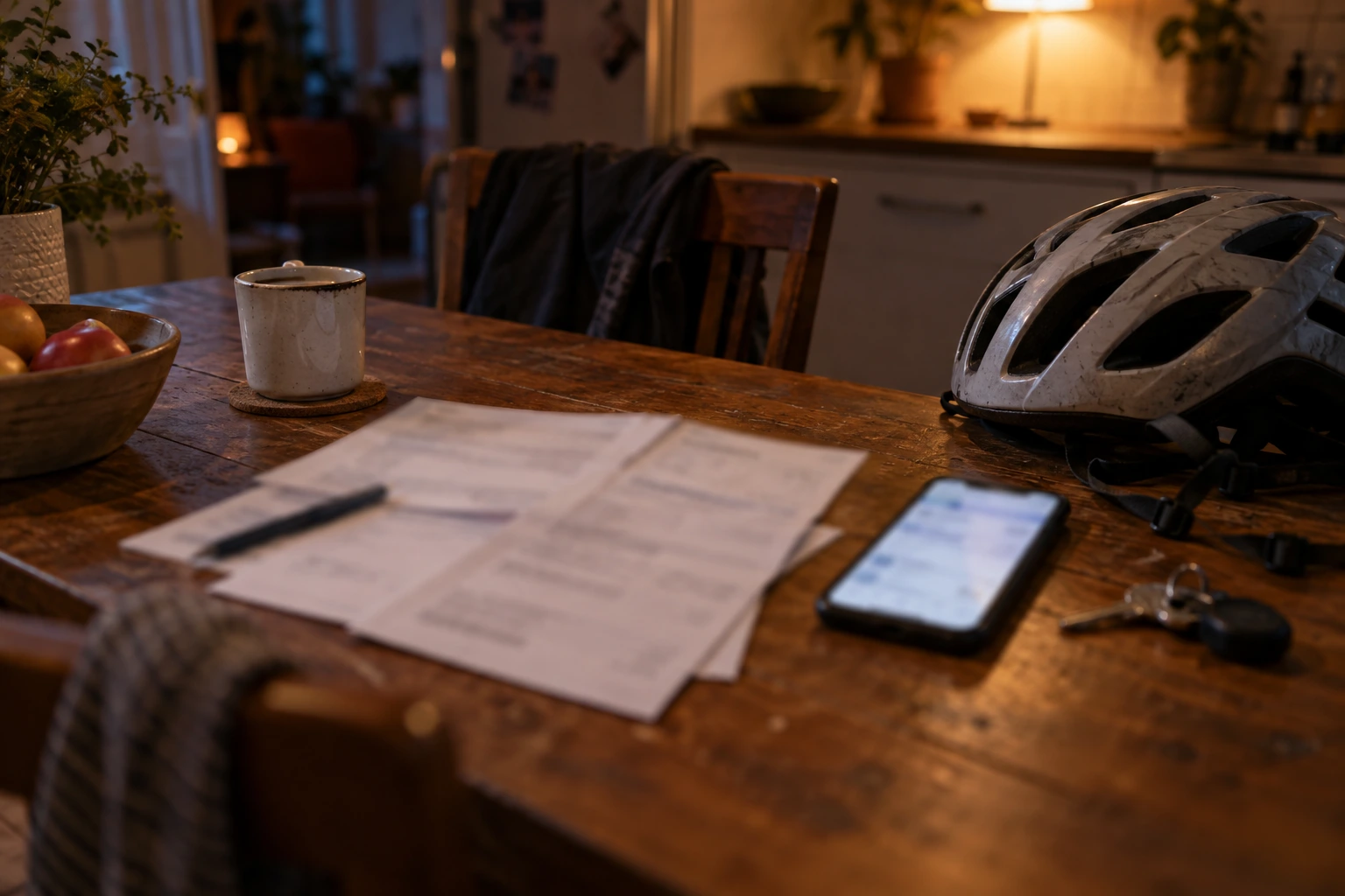 pay_stubs_phone_bike_helmet